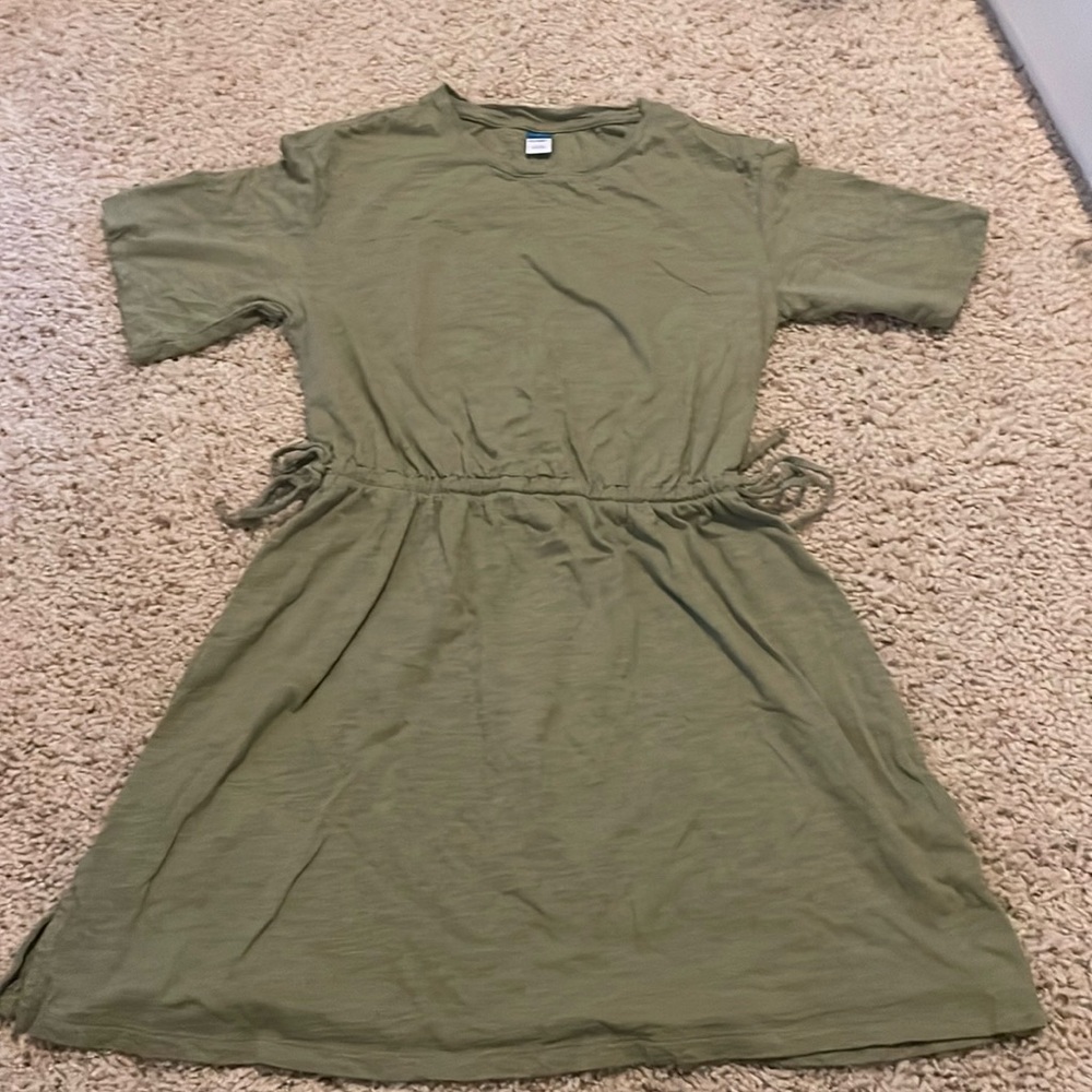 Old navy army green tshirt dress